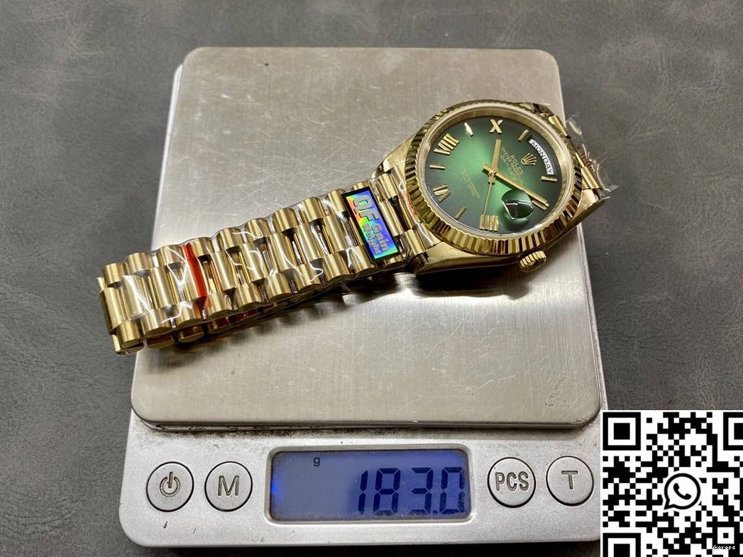 Day Green Tungsten Factory Rolex v5 M228238-0069 Dial Bold QF Steel 1023 Date 0824